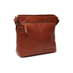 Leather Shoulder Bag Cognac Almeria