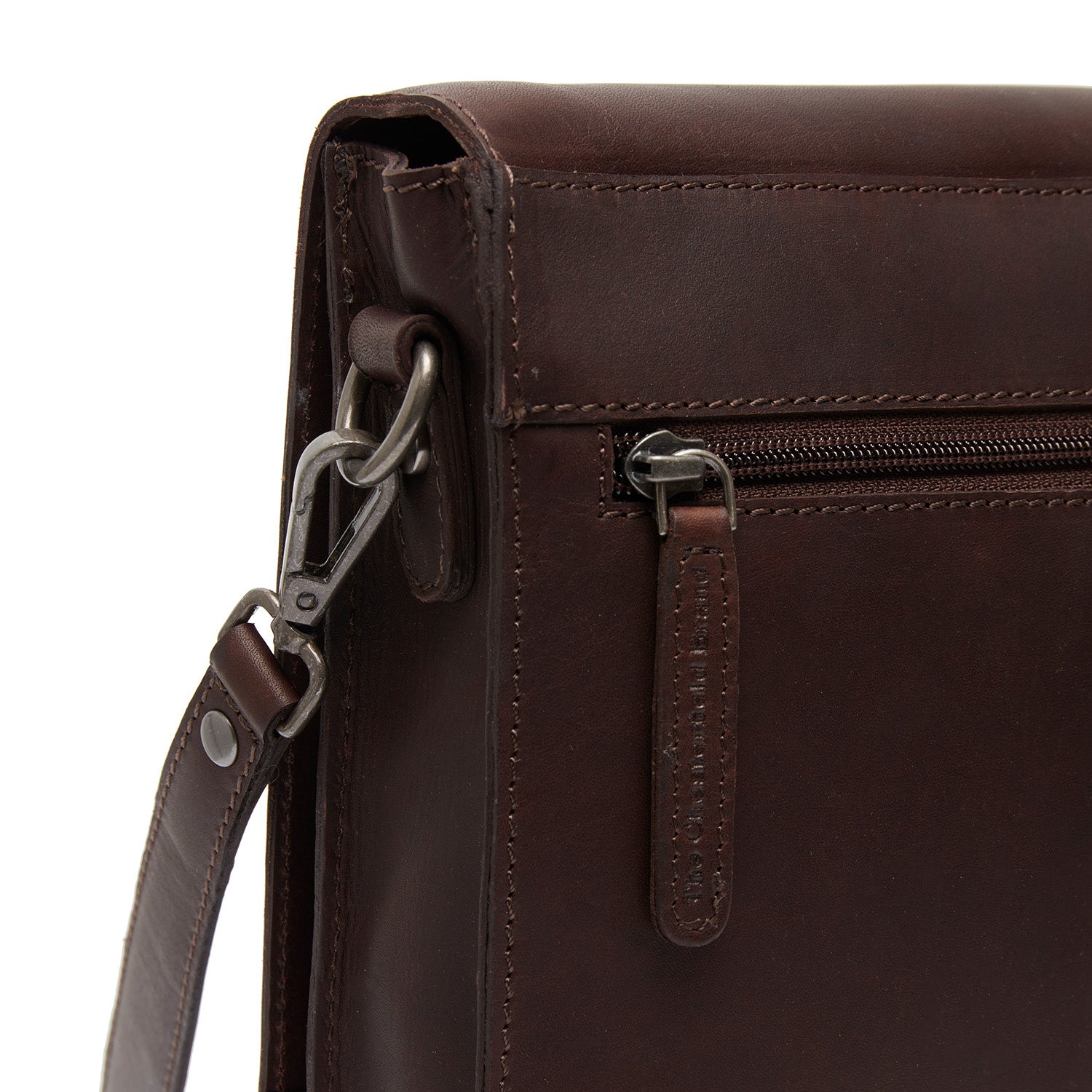 Leather Shoulder Bag Brown Osuna