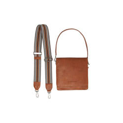 Leather Shoulder Bag Cognac Osuna