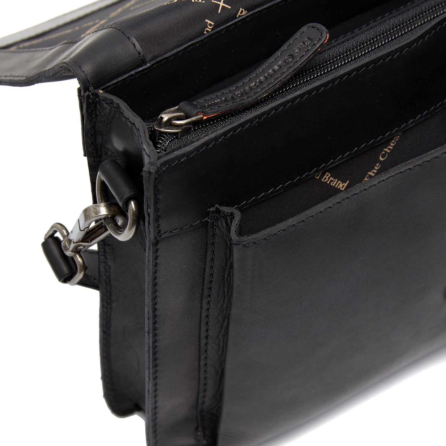 Leather Schoulder bag Black Aviles