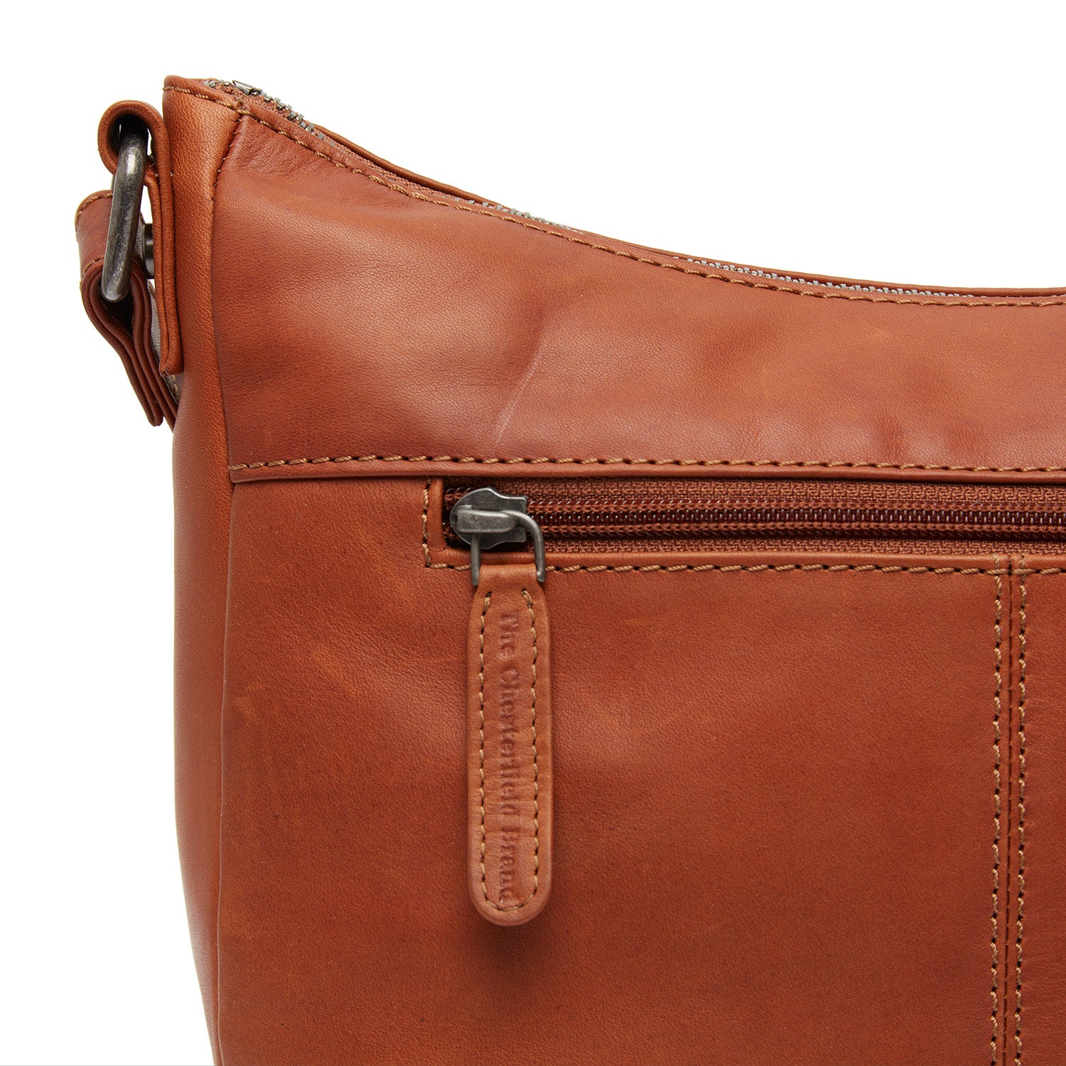 Leather Schoulder bag Cognac Henderson