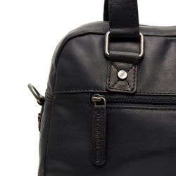 Leather Shoulder Bag Black Dover