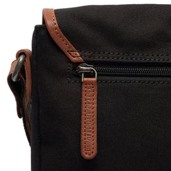 Canvas Shoulder bag Black Lismore