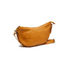 Leather Shoulder bag Ocher Yellow Clarita