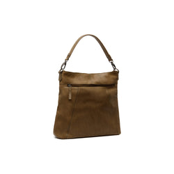 Leather shoulder bag  Olive Green Sintra