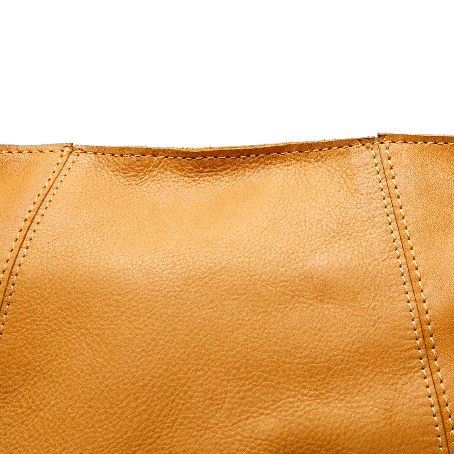 Leather shoulder bag  Ocher Yellow Sintra