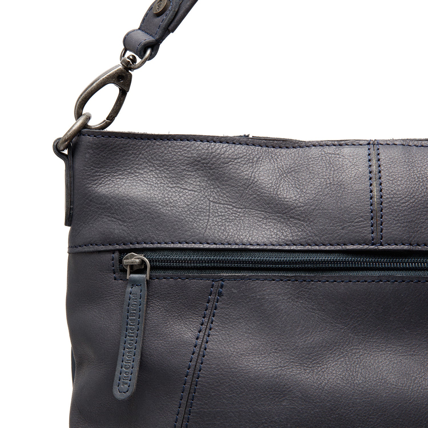 Leather shoulder bag  Navy Sintra