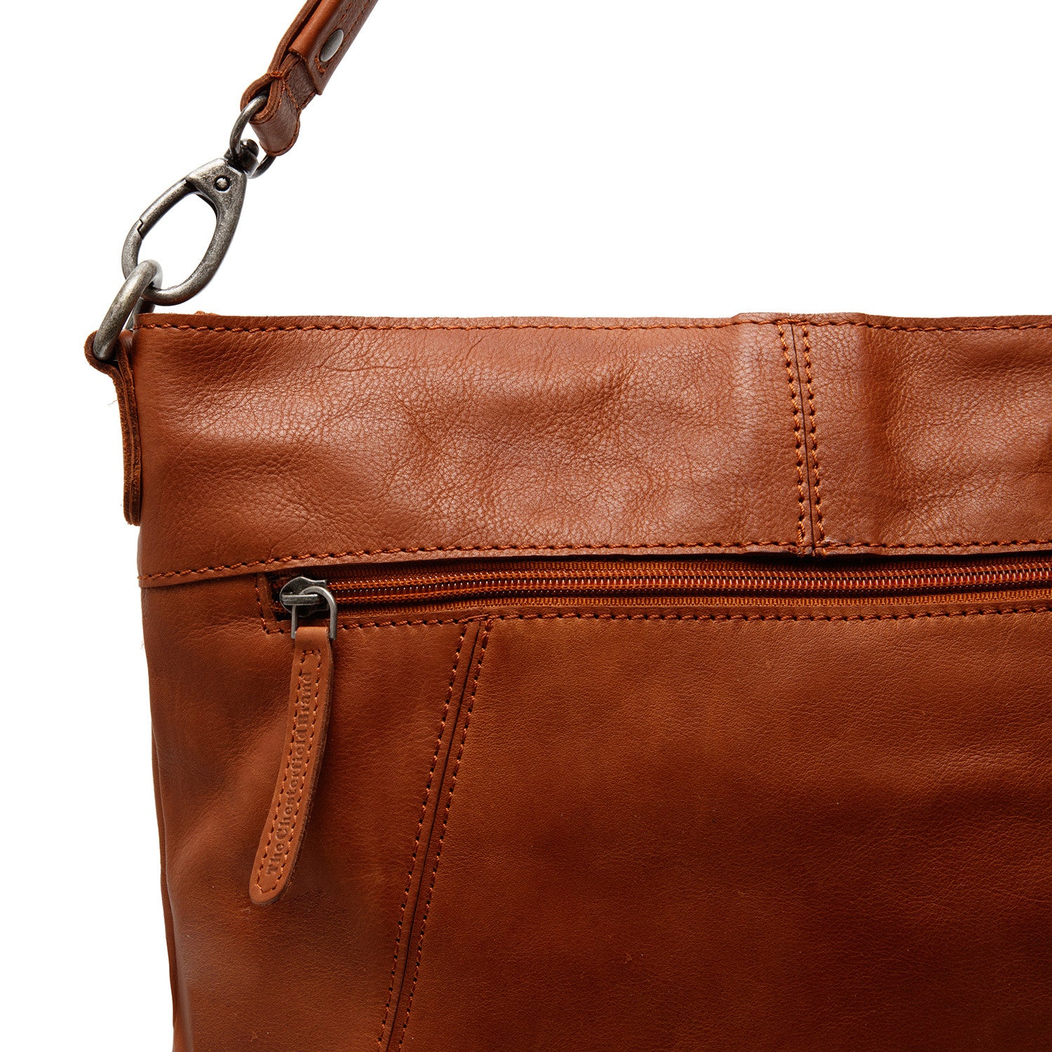 Leather shoulder bag  Cognac Sintra