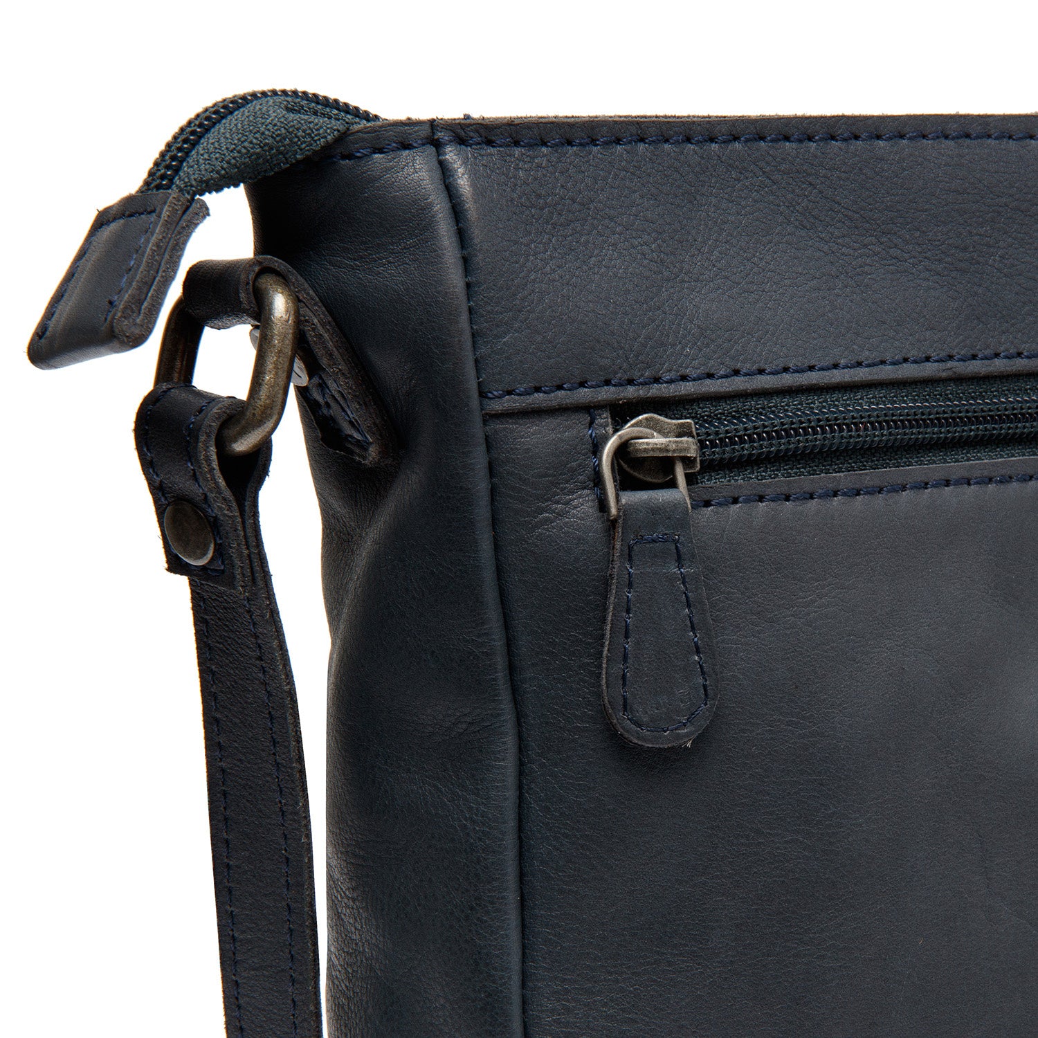 Leather Schoulder bag Navy Weimar