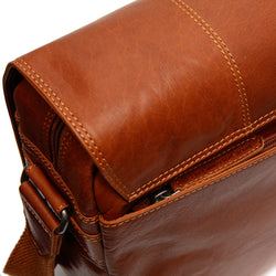 Leather Laptop Bag Cognac Tampa