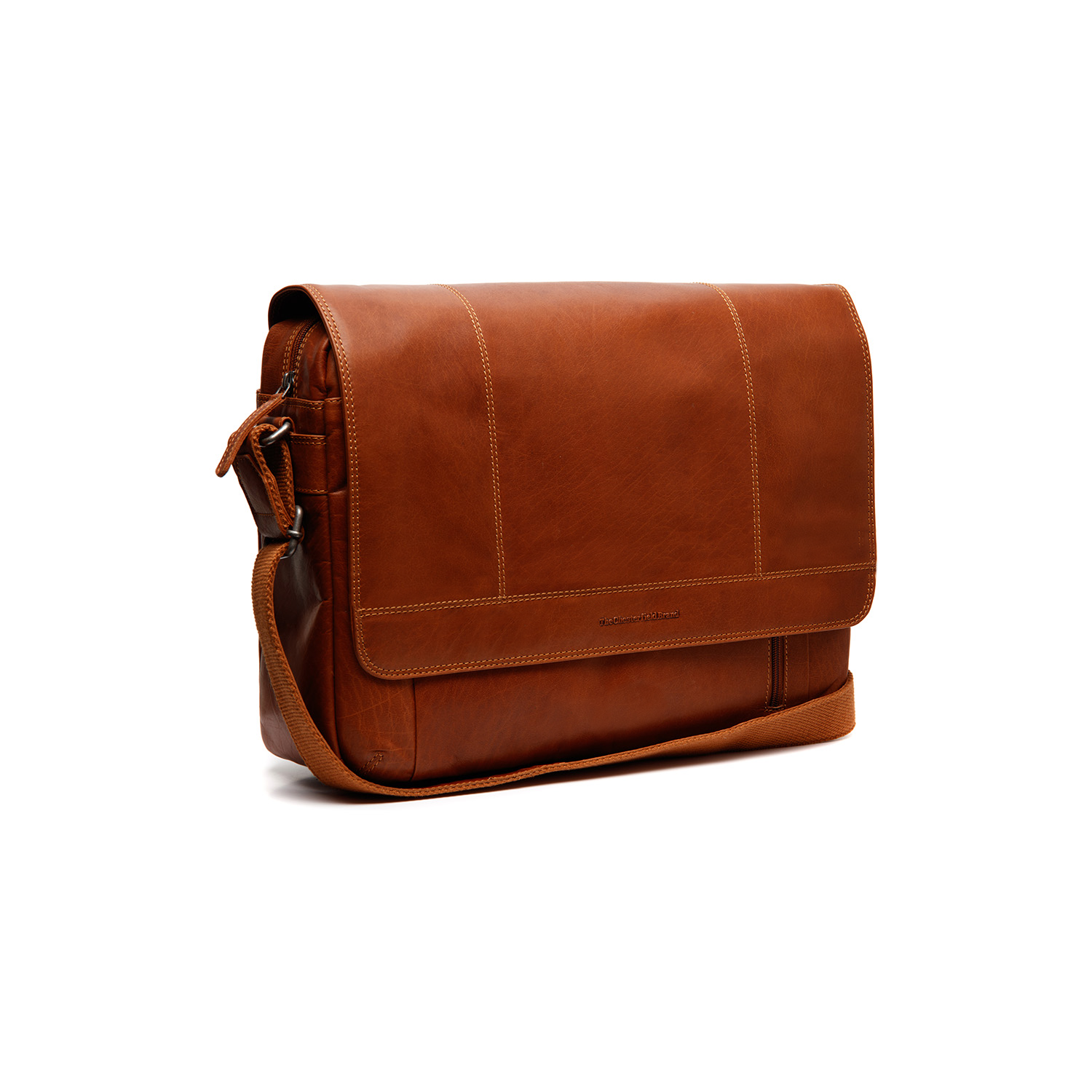 Leather Laptop Bag Cognac Tampa