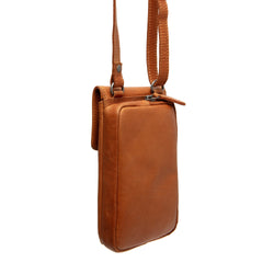 Leather Phone Pouch Cognac Langley