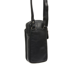 Leather Phone Pouch Black Valdes