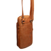 Leather Phone Pouch Cognac Valdes