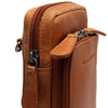 Leather Phone Pouch Cognac Valdes