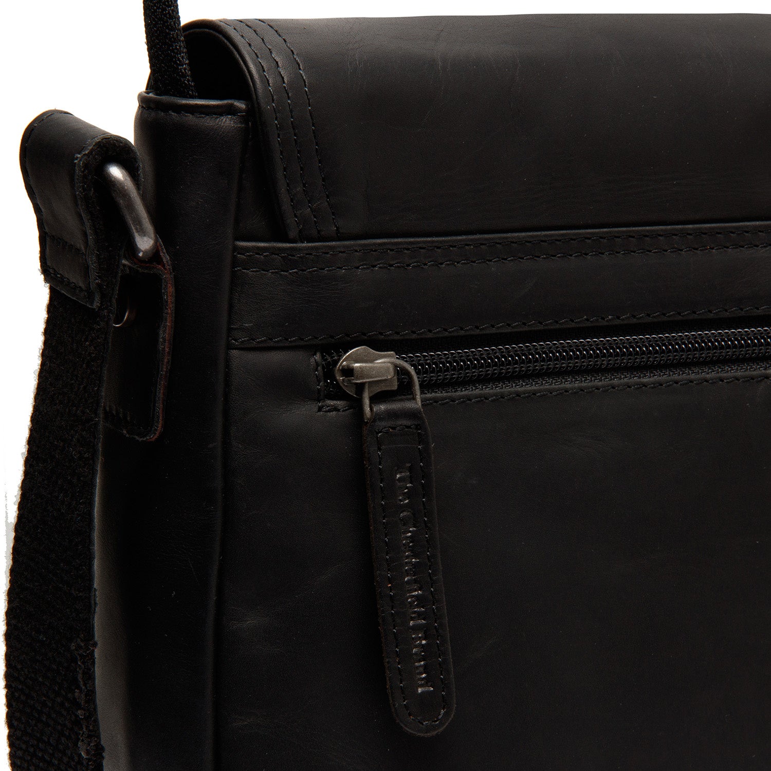 Leather Shoulder Bag Black Everglades