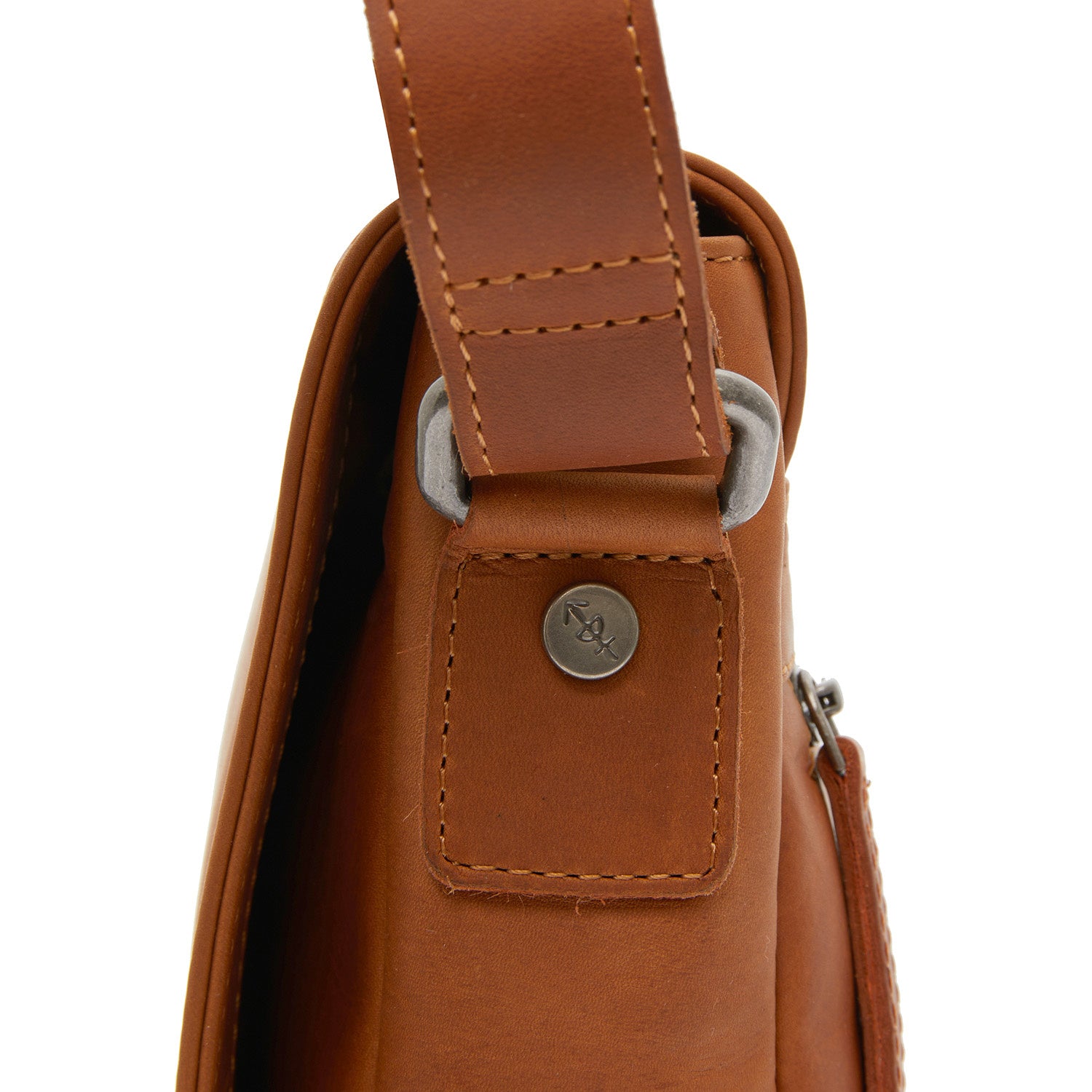 Leather Shoulder Bag Cognac Everglades