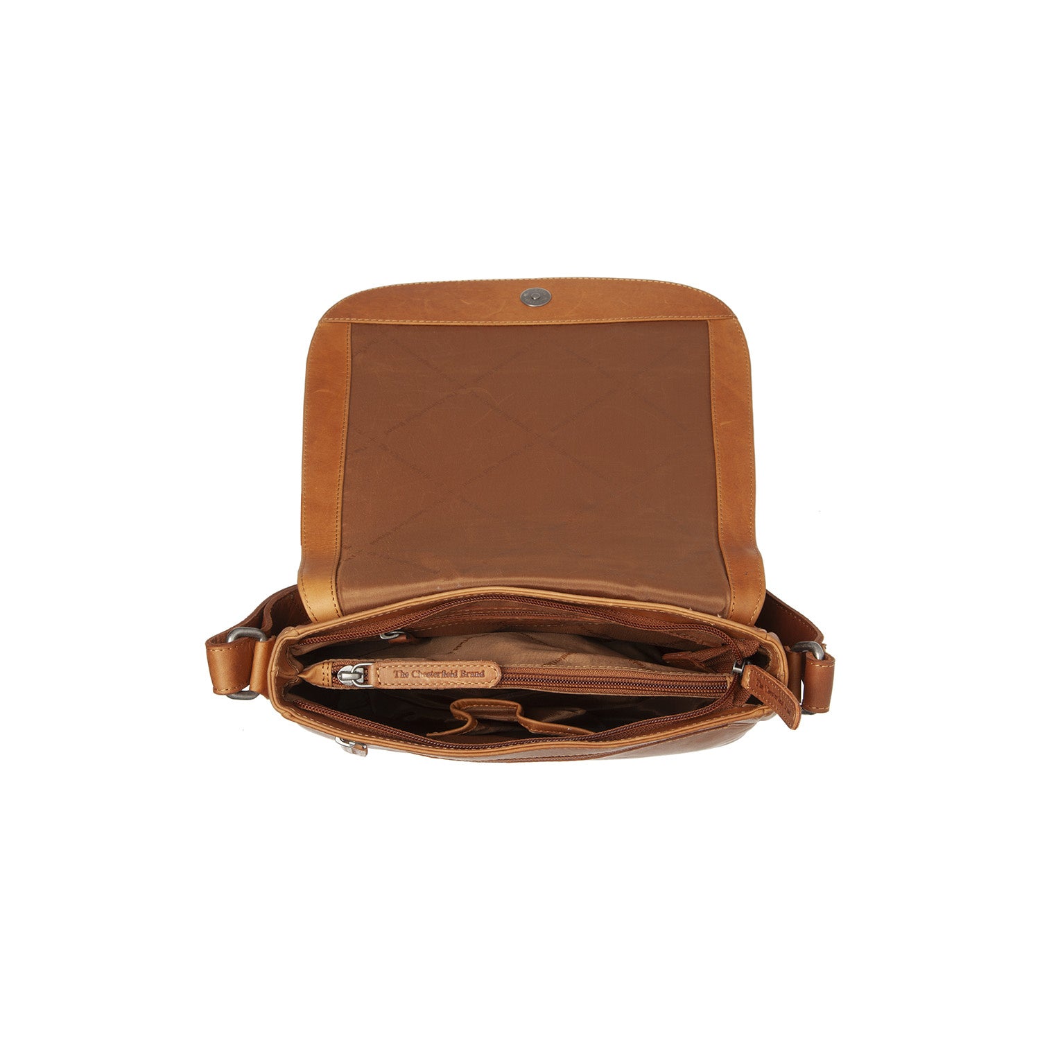 Leather Shoulder Bag Cognac Everglades