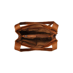 Leather Schoulder bag Cognac Asti