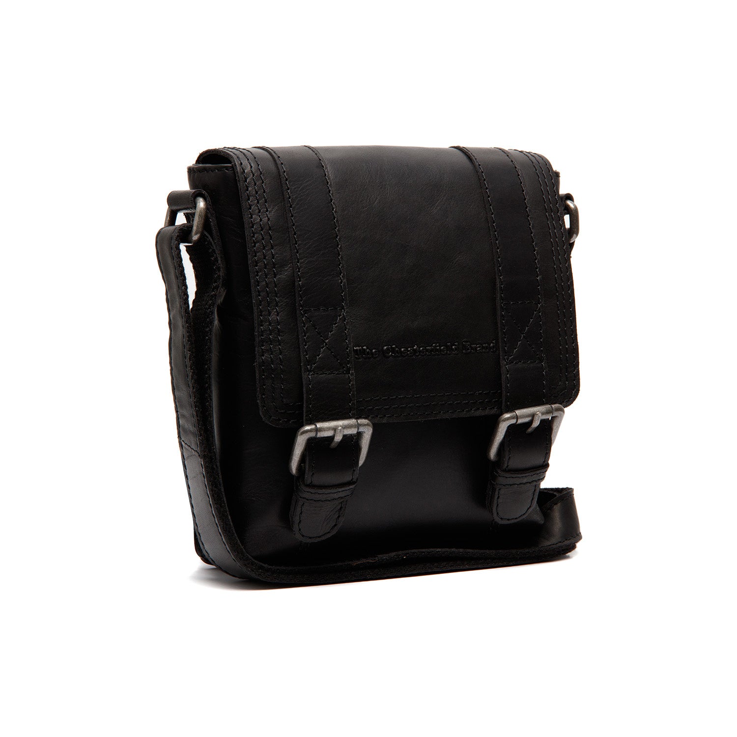 Leather Shoulder Bag Black Ariano