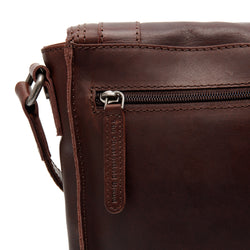 Leather Shoulder Bag Brown Ariano