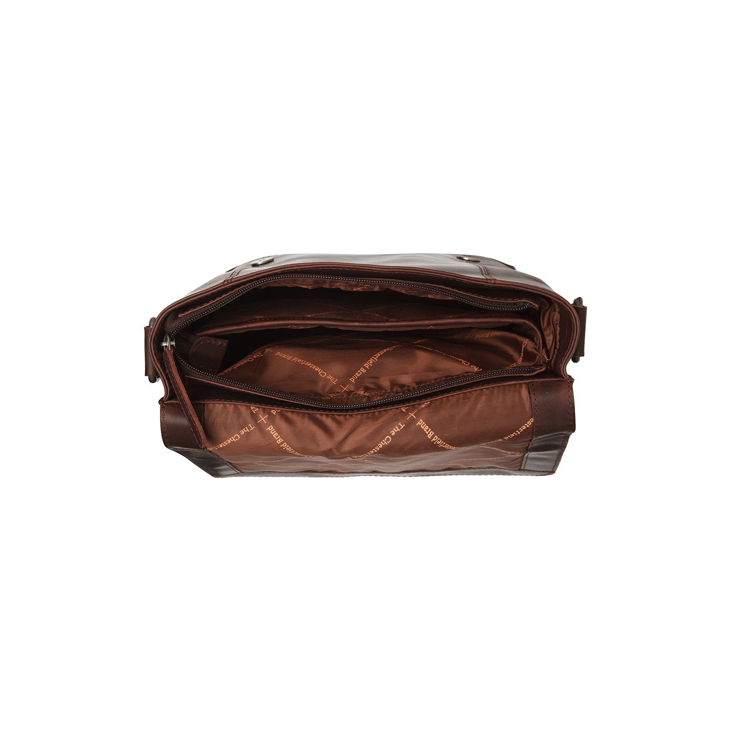 Leather Shoulder Bag Brown Adelanto