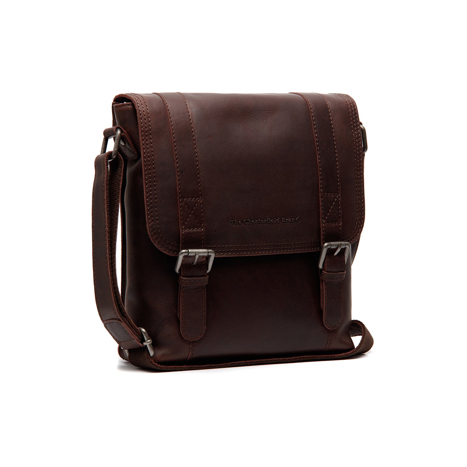 Leather Shoulder Bag Brown Adelanto