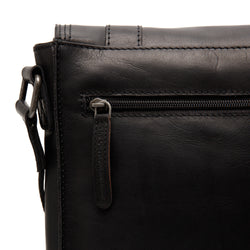 Leather Shoulder Bag Black Matera