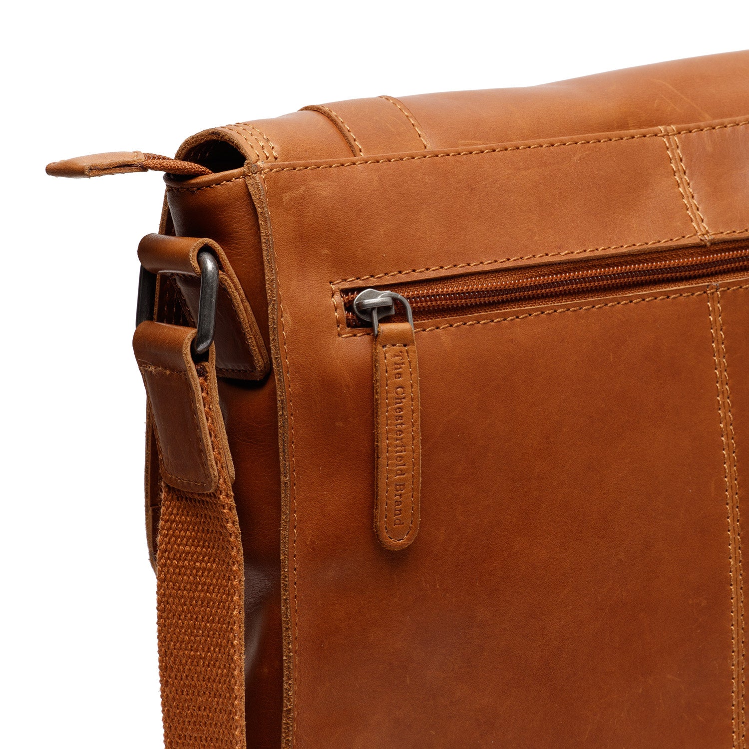 Leather Shoulder Bag Cognac Matera