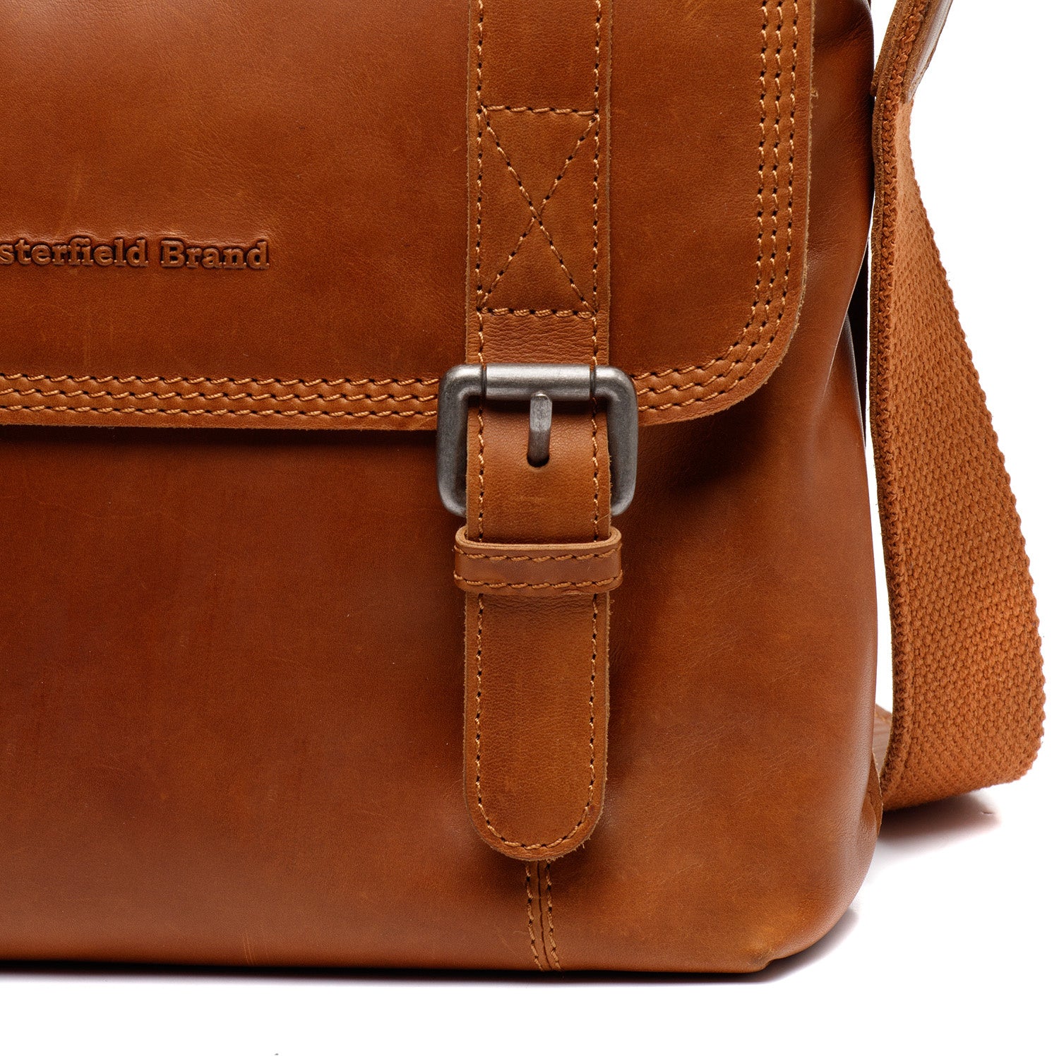 Leather Shoulder Bag Cognac Matera