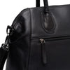 Leather Shoulder Bag Black Marsala