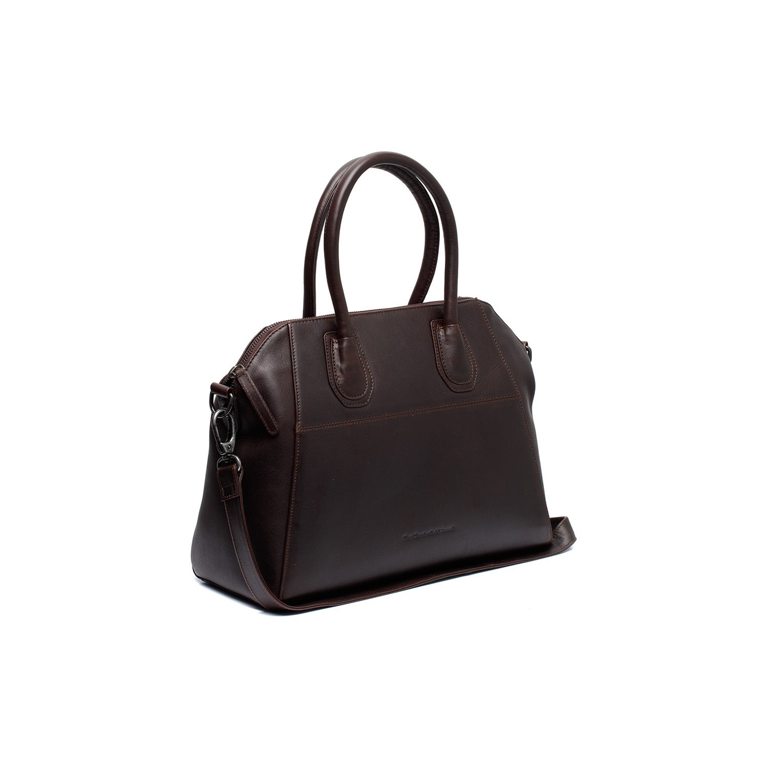 Leather Shoulder Bag Brown Marsala