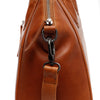 Leather Shoulder Bag Cognac Marsala