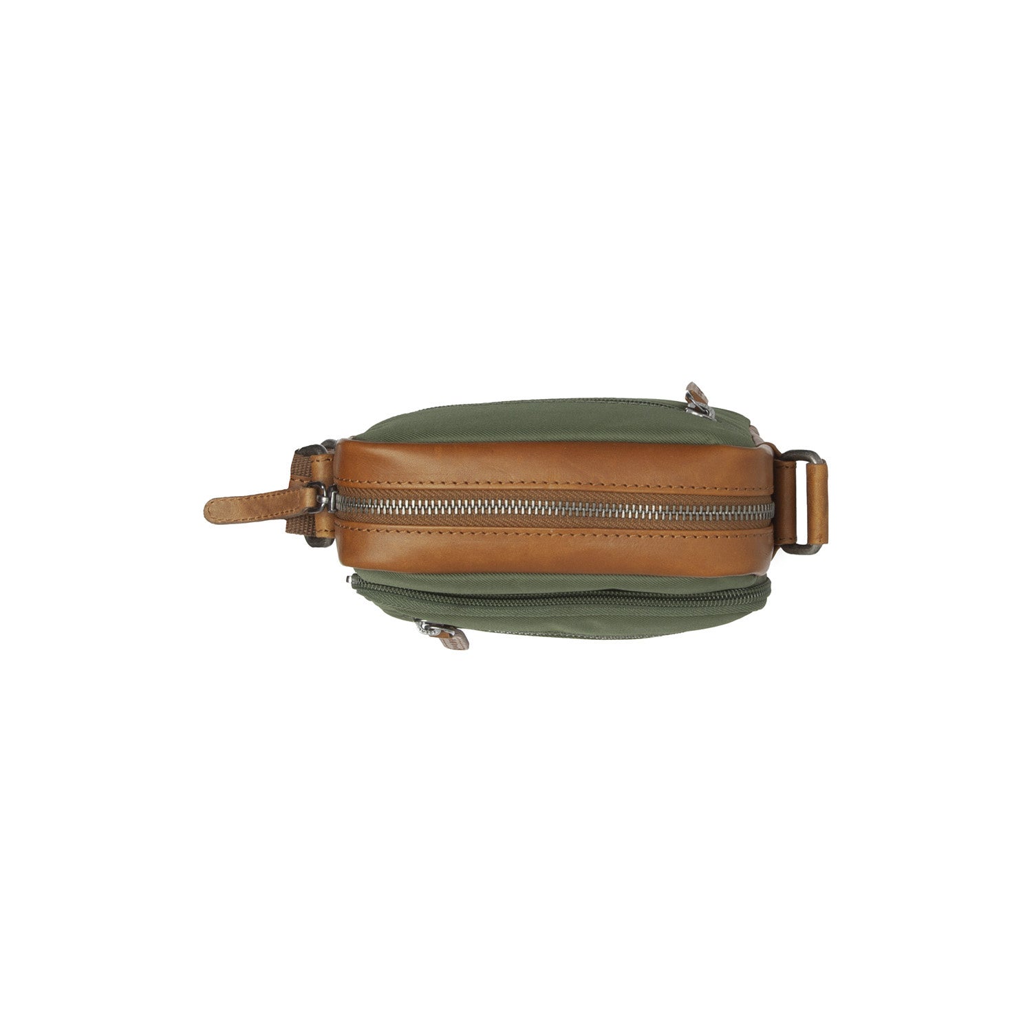 Leather Shoulder Bag Olive Green Karlstad