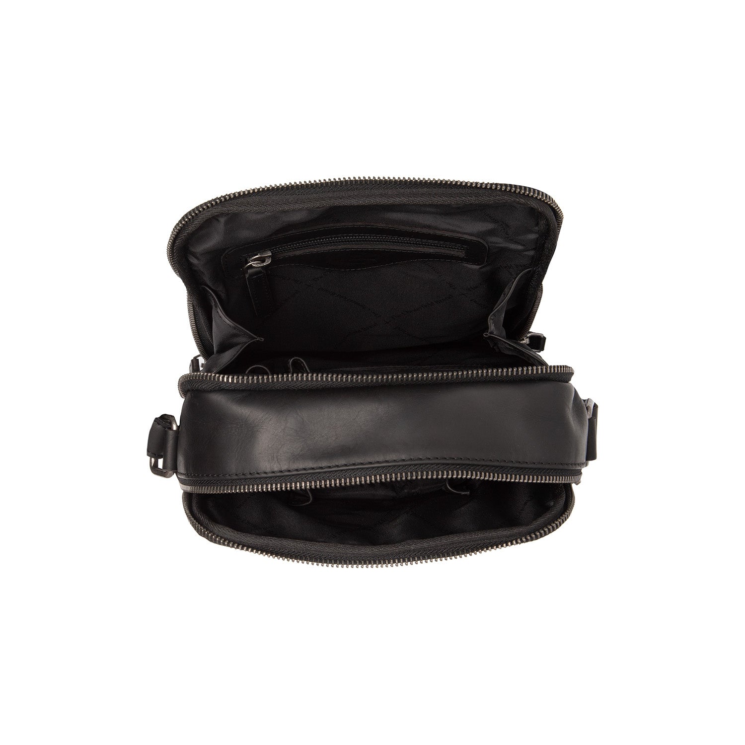 Leather Shoulder Bag Black Arendal