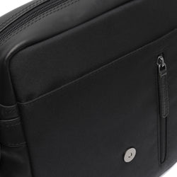 Leather Shoulder Bag Black Mikeli