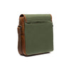 Leather Shoulder Bag Olive Green Mikeli