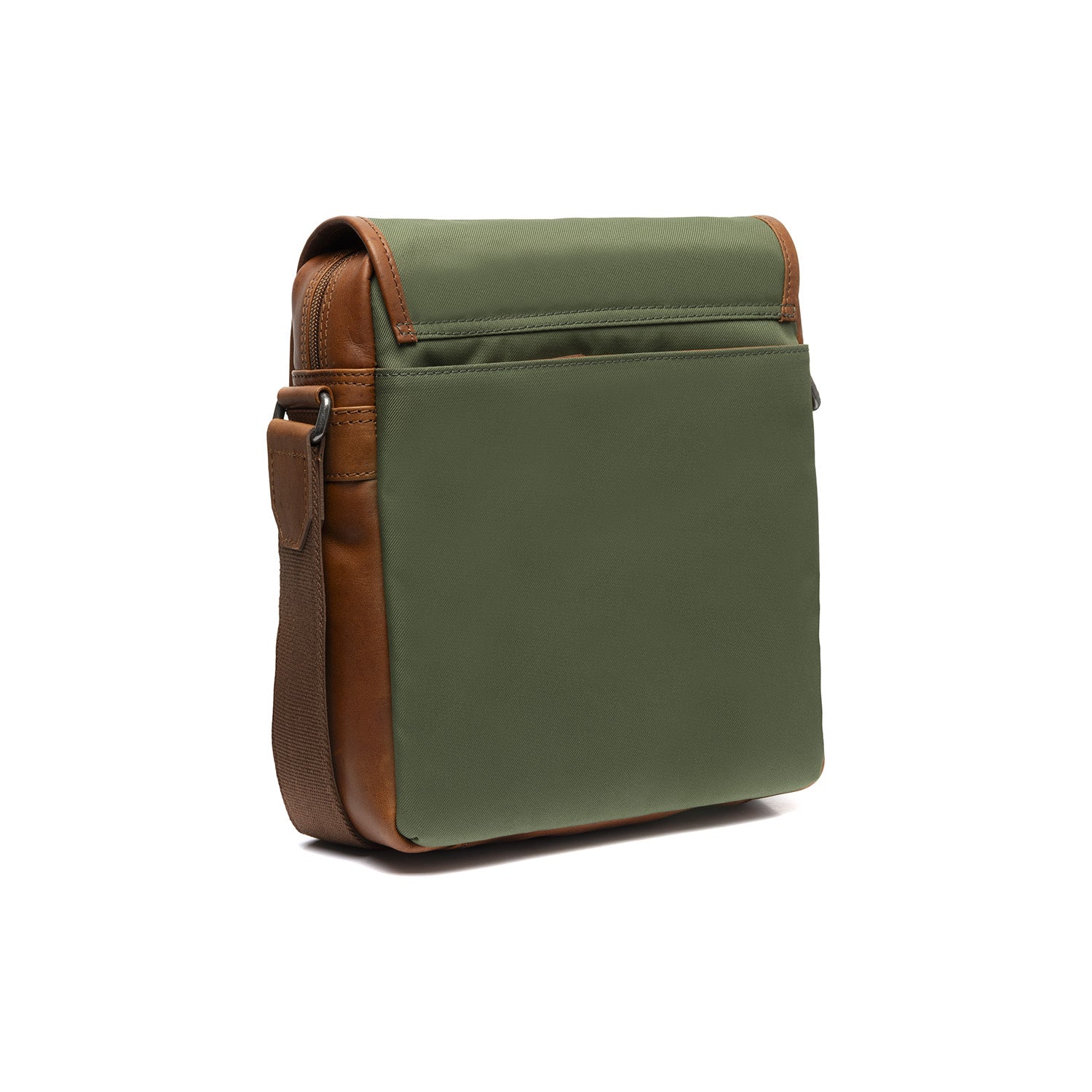 Leather Shoulder Bag Olive Green Mikeli