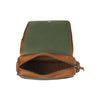 Leather Shoulder Bag Olive Green Mikeli