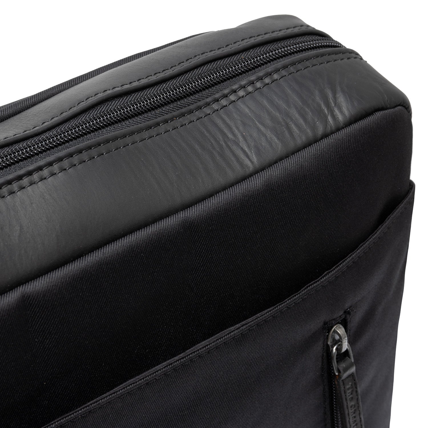 Leather Laptop Bag Black Falun