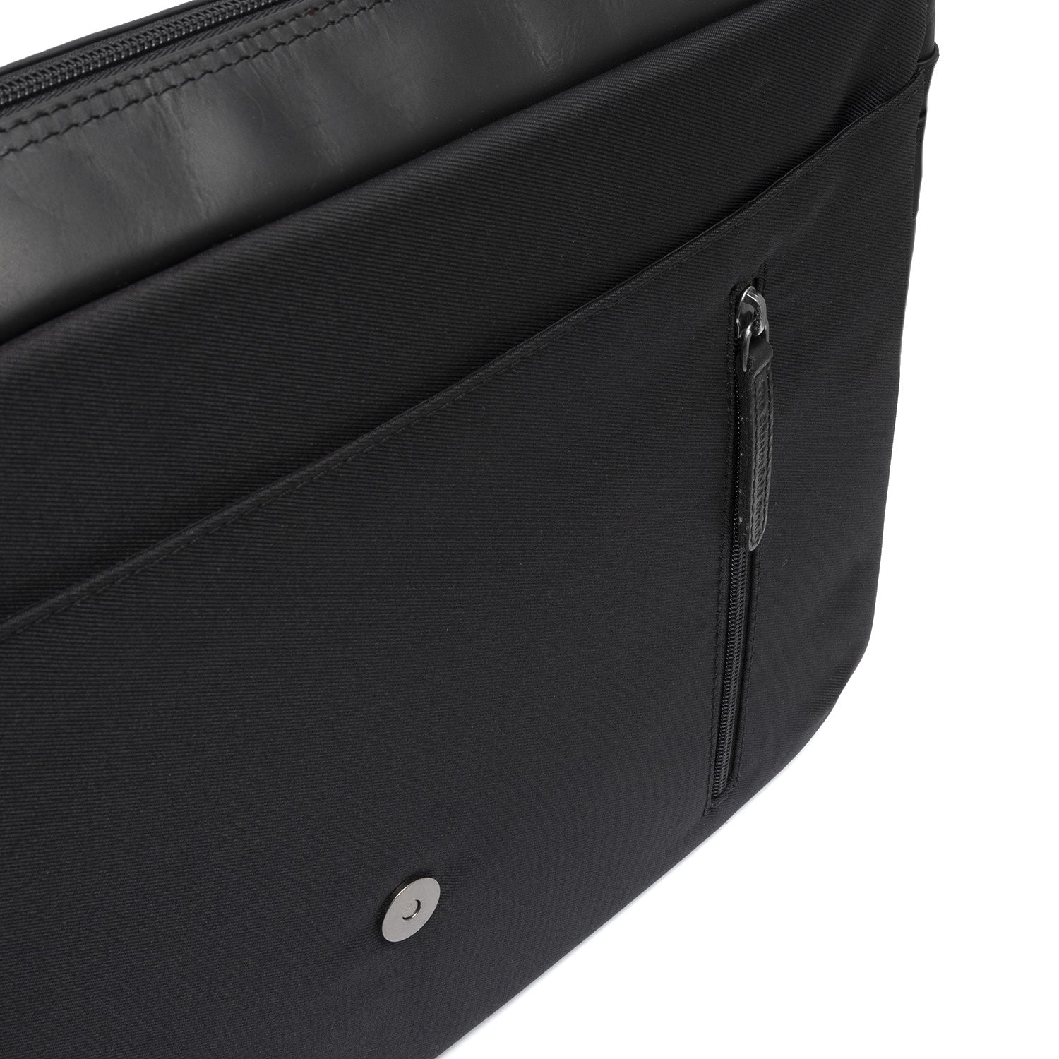 Leather Laptop Bag Black Falun