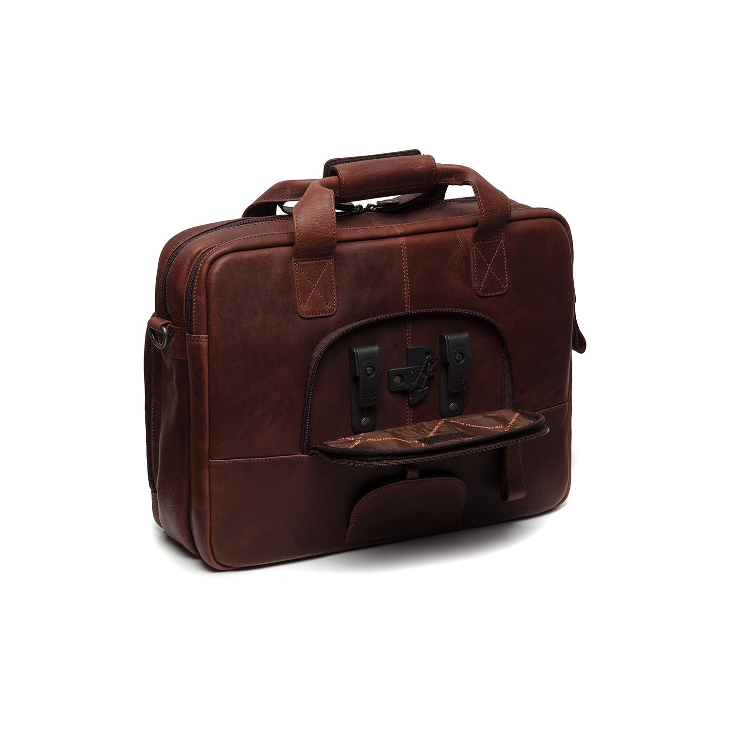 Leather Bicycle Bag Brown Geneva