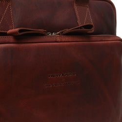 Leather Bicycle Bag Brown Geneva