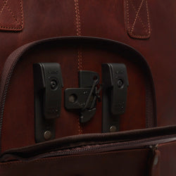 Leather Bicycle Bag Brown Geneva