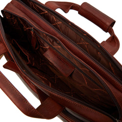 Leather Bicycle Bag Brown Geneva