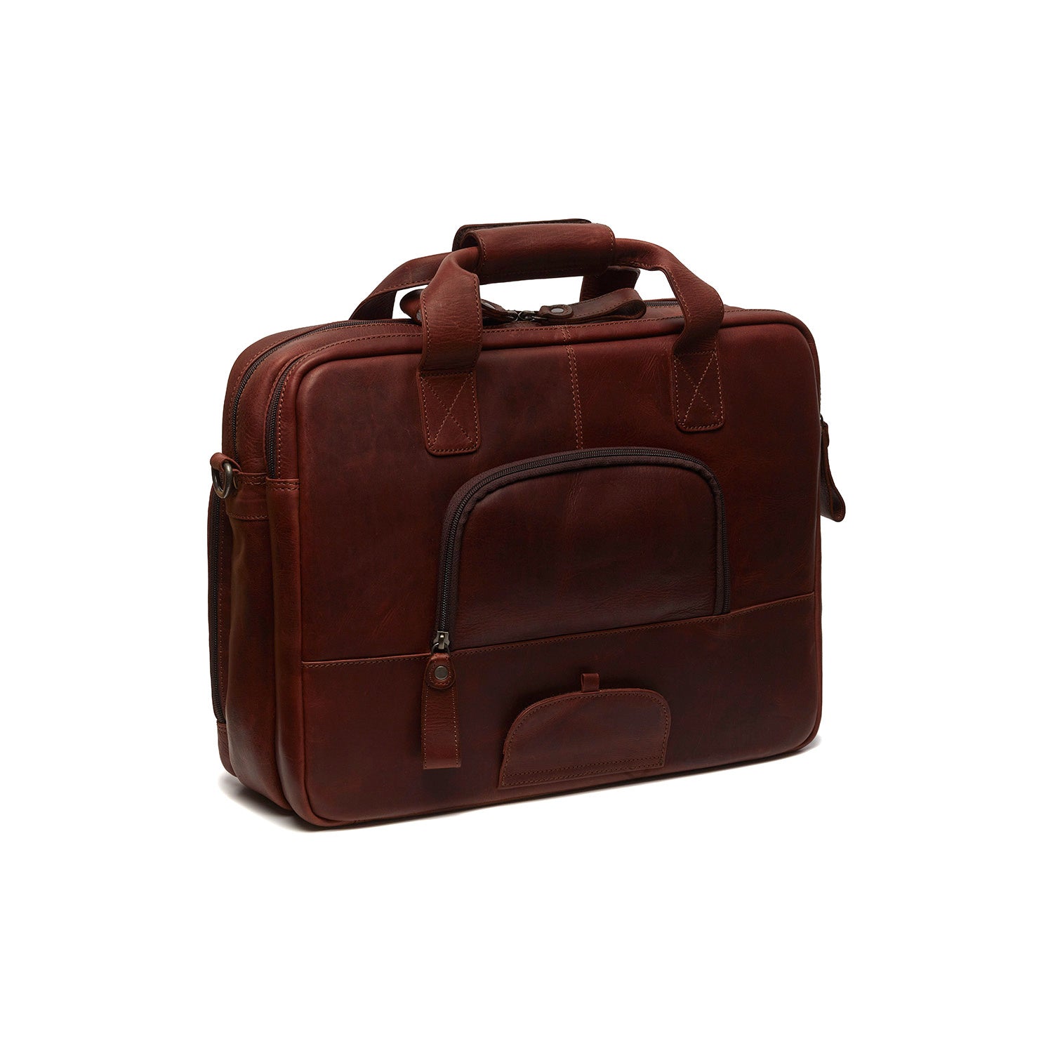 Leather Bicycle Bag Brown Geneva