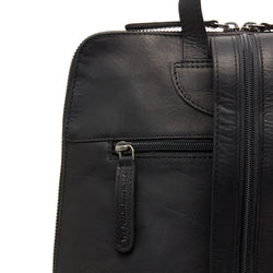 Leather Backpack Black Amanda