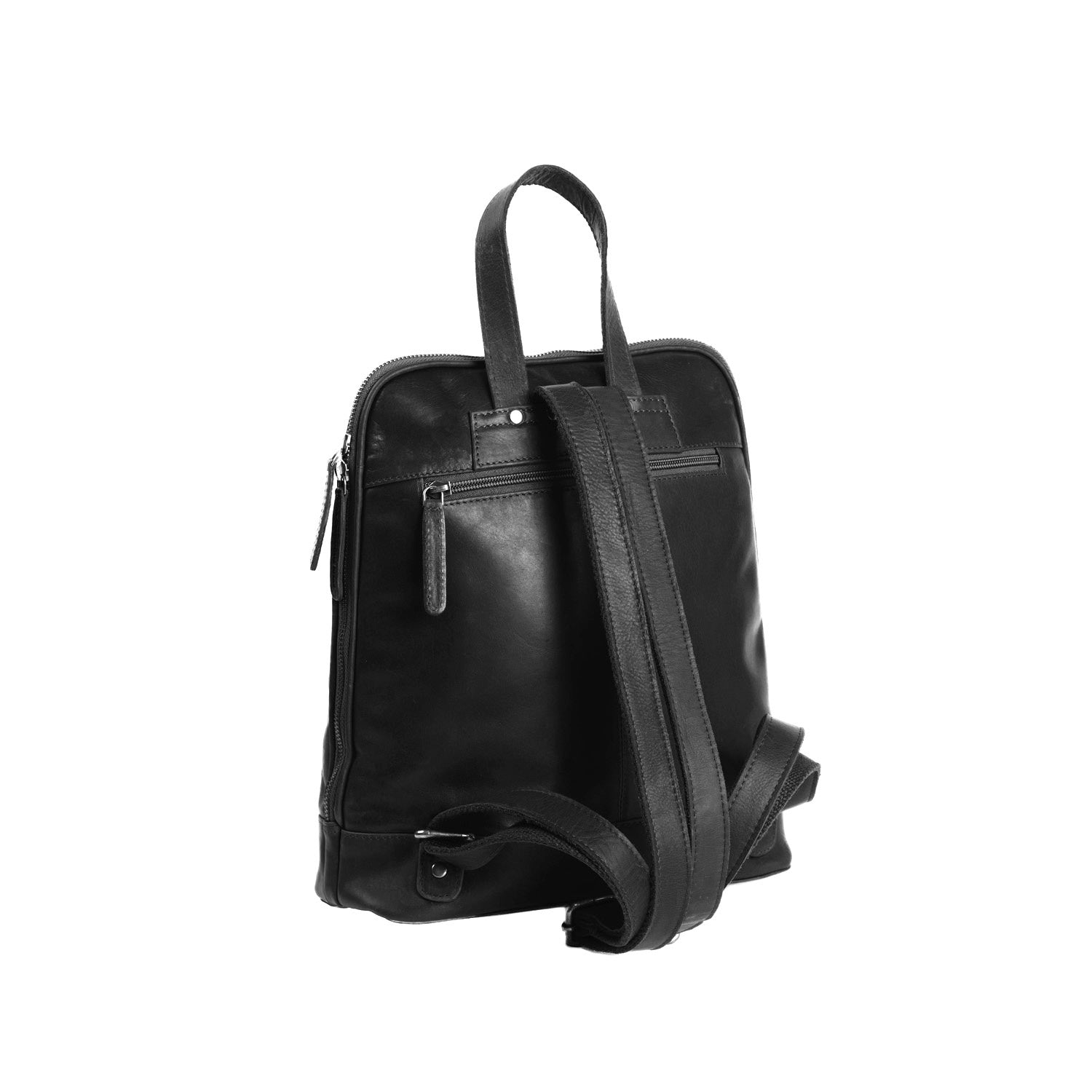 Leather Backpack Black Naomi