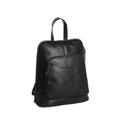 Leather Backpack Black Naomi