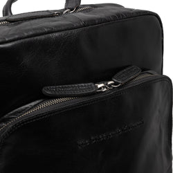 Leather Backpack Black Mack